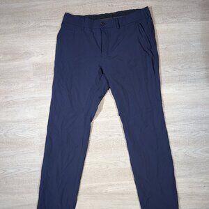 KJUS Ike Pants Mens 32x31 (50|M) Blue Golf Performance Regular Fit Chino
